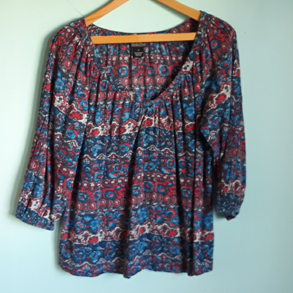 Lucky Brand medium women's live in love blouse